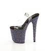 Pleaser - BEJEWELED808MS Ankle strap sandal, Pole dance shoes - Black/Multicolours Product image